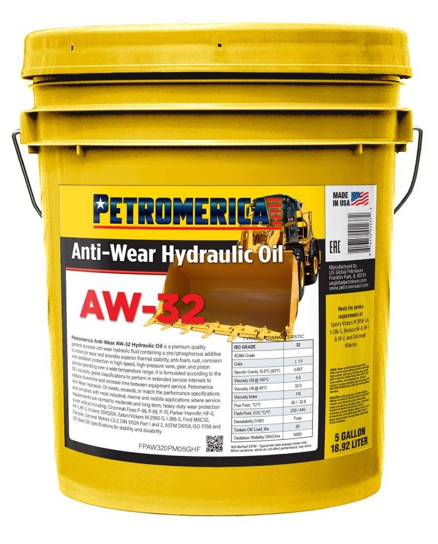 PETROMERICA ANTI WEAR HYDRAULIC OIL AW-32 5 Gallon