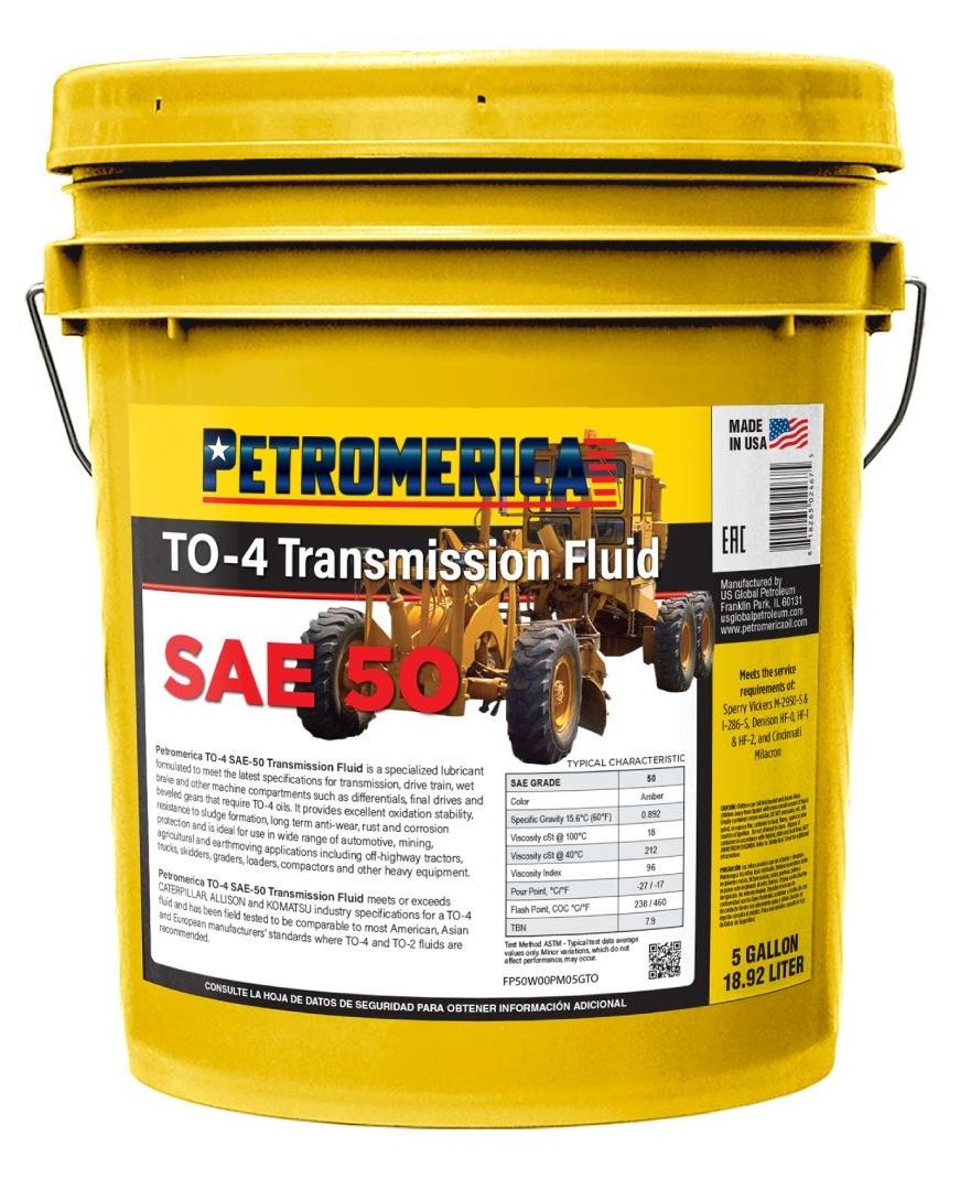 PETROMERICA TO-4 SAE-50 TRANSMISSION FLUID 5 Gallon