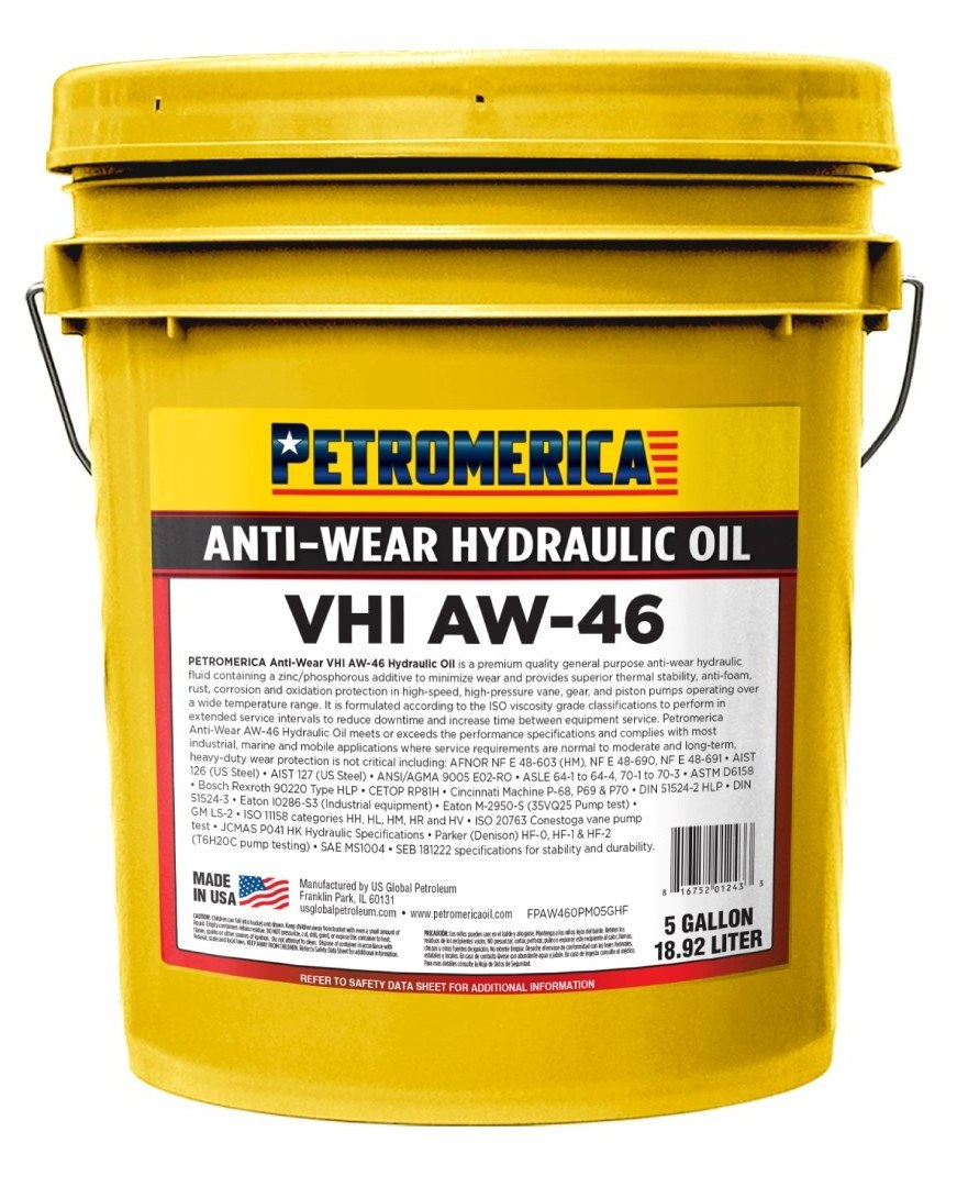 PETROMERICA ANTI WEAR HYDRAULIC OIL VHI AW-46 5 Gallon