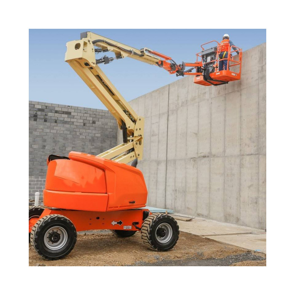 Cherry picker 4x4 truck mounted boom lift car crane with basket