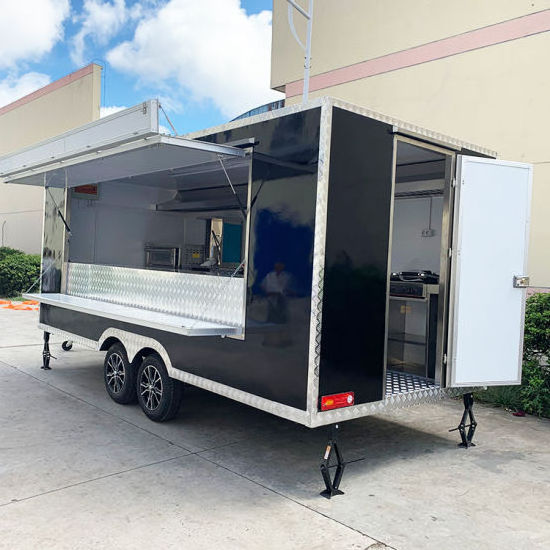 New Mobile Food Trailer Street Mobile Food Cart Mobile Food Truck for Sale Steel American