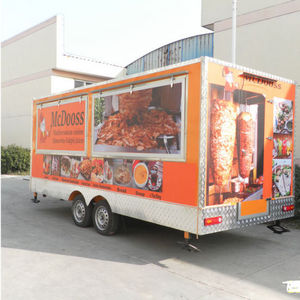 New Mobile Food Trailer Street Mobile Food Cart Mobile Food Truck for Sale Steel American