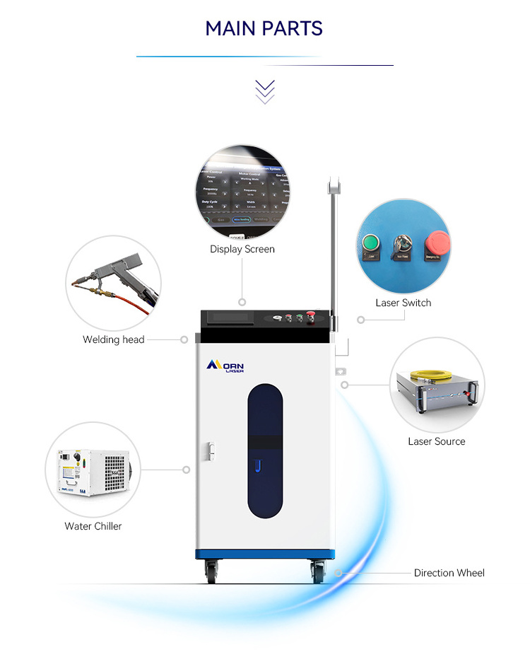 Handheld 1000w 2000w 3000w fiber welder metal stainless steel aluminum laser welding machines price for steel