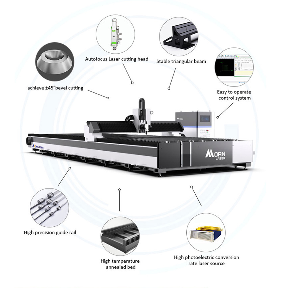 12000w 20000W Pneumatic Pipe Cutting Beveling Laser Bevel Cutting Cutter Machine