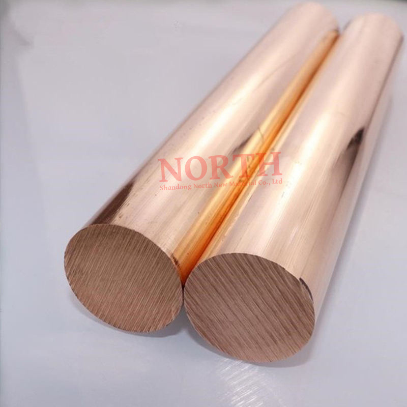 99.99% High Quality  China High Purity  pure copper C1100 T2 TP1 brass round bar copper bar price per kg