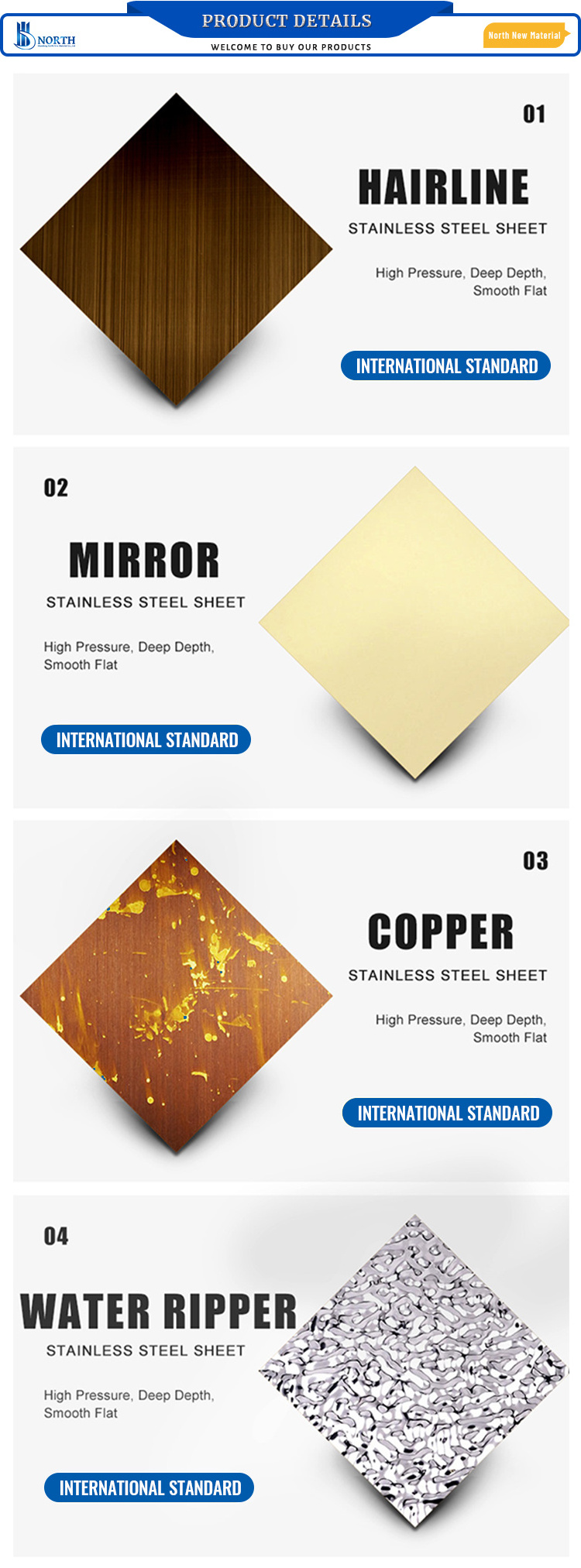 SS 201 202 8K BA 2B Colored Stainless Steel Sheet 304 316 Mirror Rose Gold Steel Plate 430 410 Golden Stainless Steel Sheet