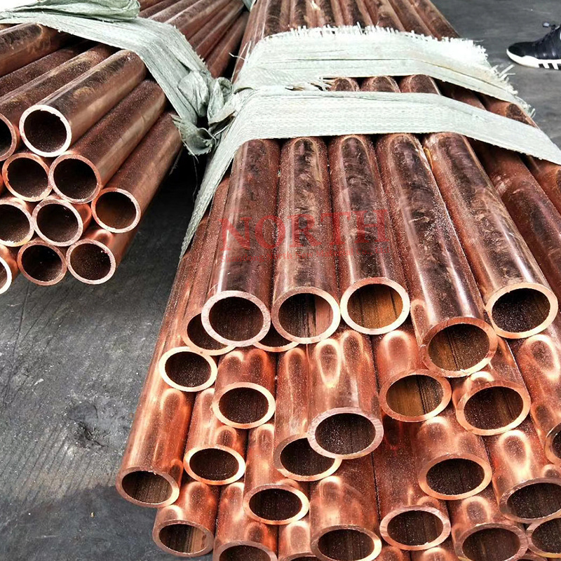 Large Diameter AC Air Conditioner Refrigeration Copper Pipe Bronze Tube Small Diameter Copper Tube Rectangular Factory Price