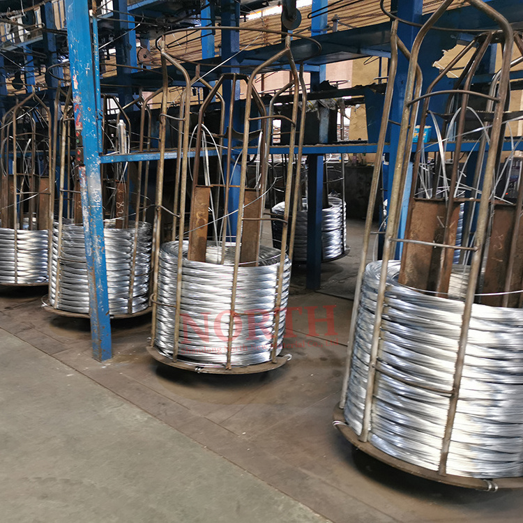 Hot Dip Zinc Coated SAE1006/SAE1008 GI Binding Wire Rope Iron Hot Dipped Electro Galvanized Steel Wire for Fence