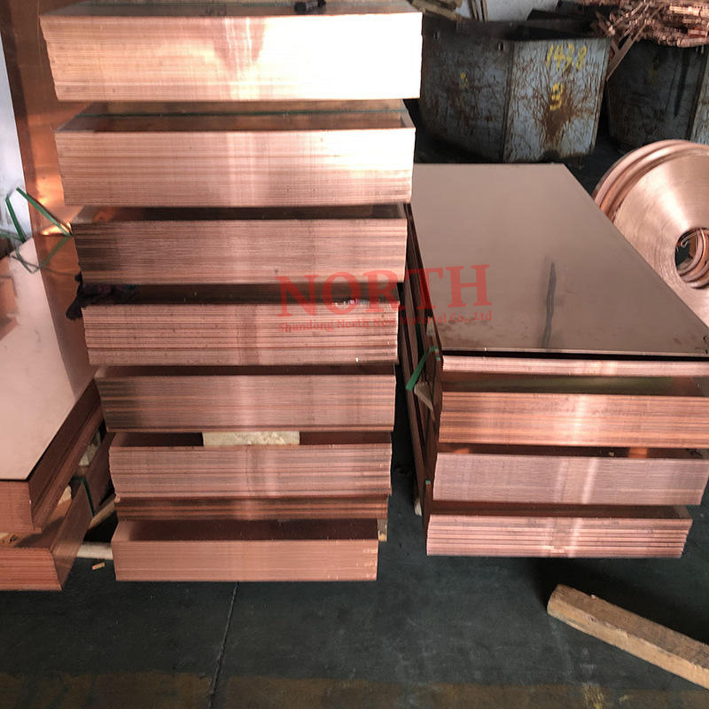 Popular 99.9 Pure Bronze Cathode Copper Plate Customized 3mm 4mm Cheap Copper Sheet for Air Condition/Refrigerator/ Water Tube