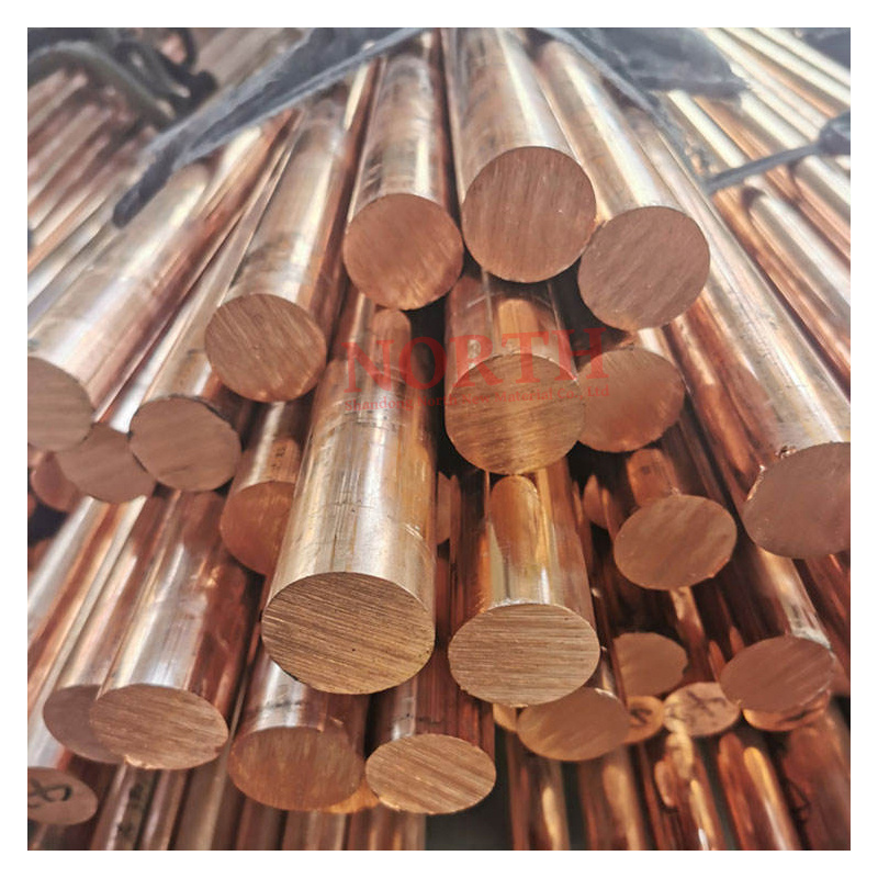 99.99% High Quality  China High Purity  pure copper C1100 T2 TP1 brass round bar copper bar price per kg