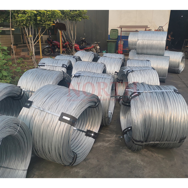 Low Carbon Steel Hot Dip BGW 22/24/26 Z50 Z80 Z100 GI Soft Iron Wire Galvanized Steel Wires for Metal Wire Mesh