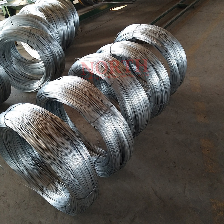 Hot Dipped Manufacturer Nylon Coated Binding Wire Galvanized Heavy Duty Metal Gi Steel Wire in stock