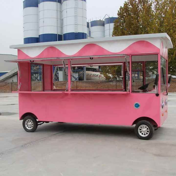 Company Price Mobile Hotdog Food Trucks Mobile Ice Cream Food Truck Trailer Crepe Food Cart for Sale Frozen Car Italy Kingdom