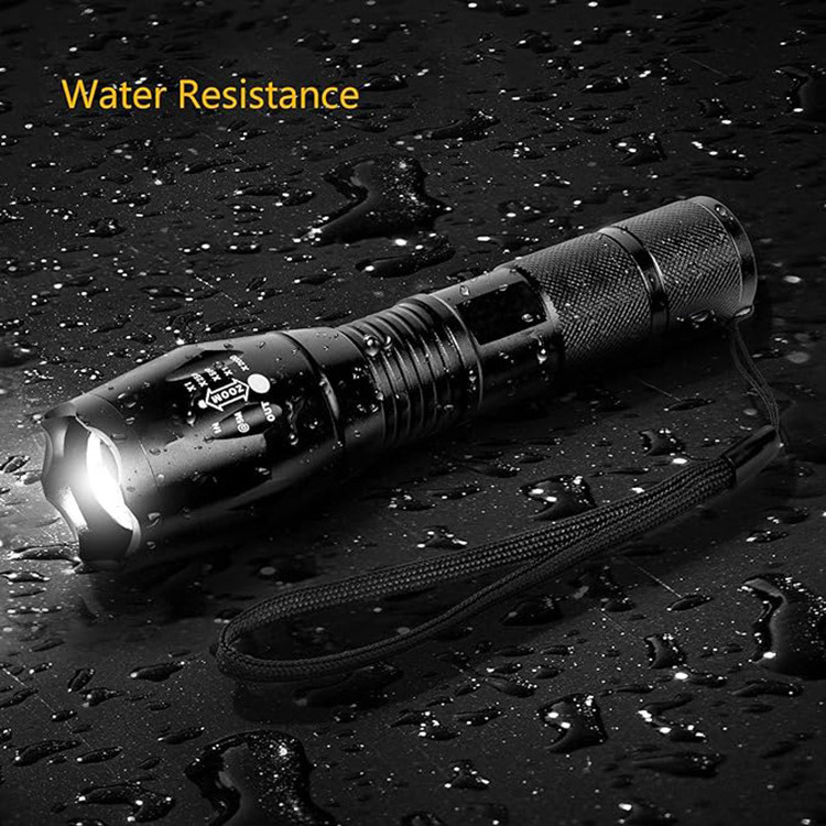 High Quality America Hot Selling Outdoor Camping Adventure Charging Flashlight Portable Telescopic Zoom Flashlight Dropshipping