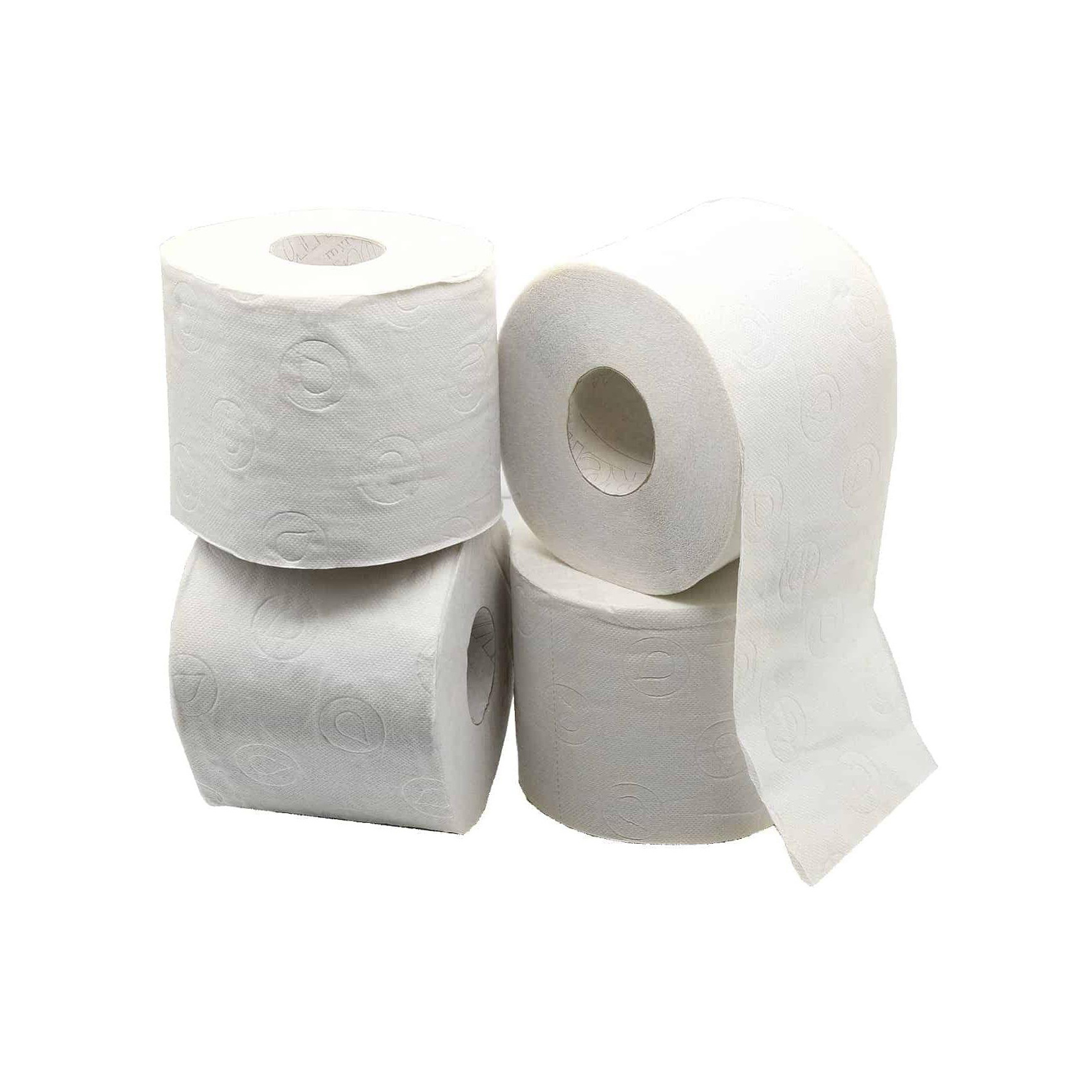 Eco Friendly Custom Logo Toilet Paper Rolls Degradable White Tissue Paper virgin tissue paper toilet bathroom Wholesale Supplier