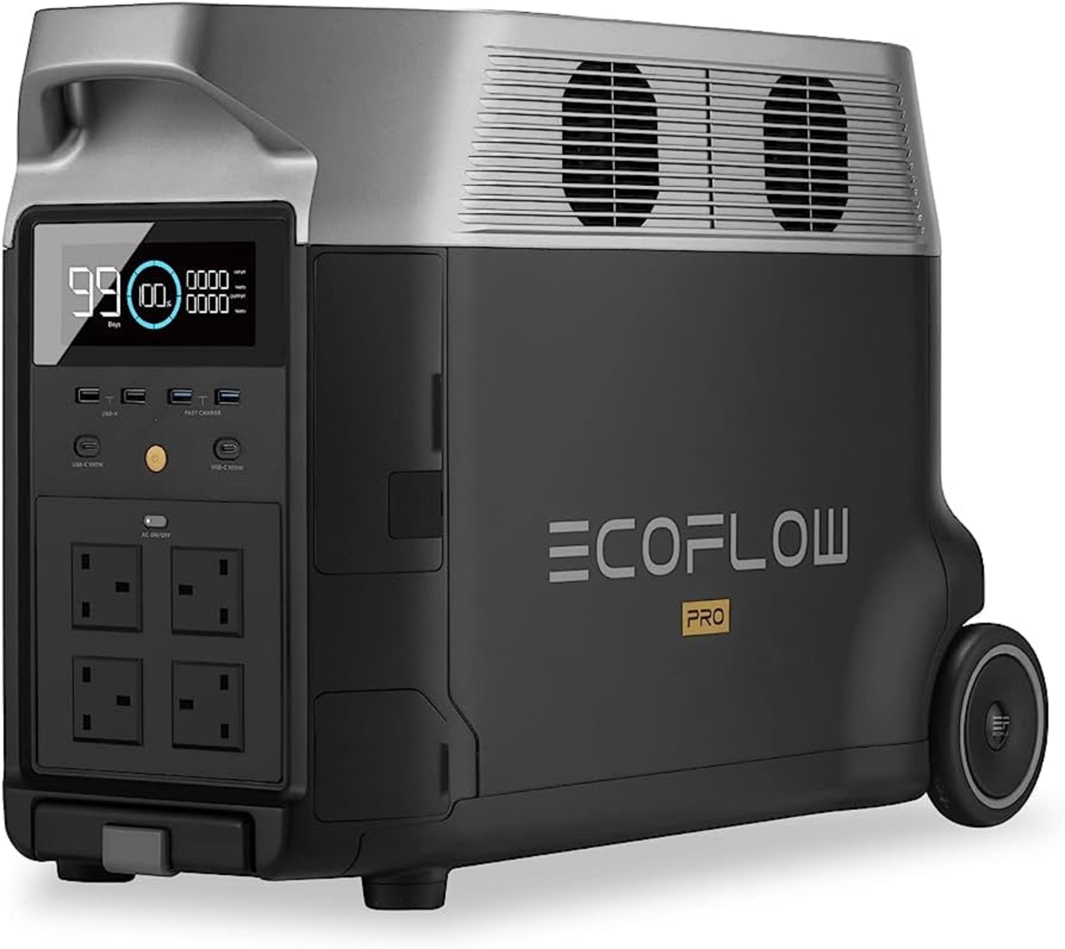 EcoFlow DELTA Pro Portable Power Station 3600Wh Capacity Solar Generator