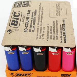 Bicc lighters Smoking Accessories Classic Original Eco-friendly Color Mixture Custom Logo Of Gas Cigarette Lighter