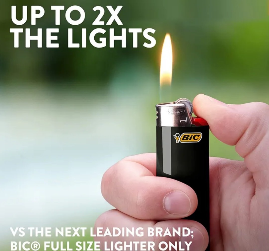 Bicc lighters Smoking Accessories Classic Original Eco-friendly Color Mixture Custom Logo Of Gas Cigarette Lighter