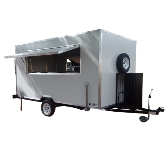 Mobile Pizza Oven Food Truck Commercial Concession Trailer Fully Equipped Mobile Pizza BBQ Fast Food Trailer For Sale