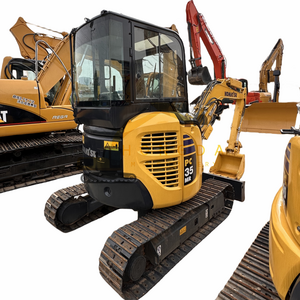 Komatsu pc35mr-3 pc35mr-2 pc30 pc55 excavator zero tail with side swing boom, used mini excavator Komatsu 3 ton PC35 on sale