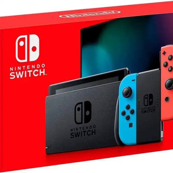 Best Price On New Original Nintendos Switch with Neon Blue and Neon Red Joy-Con