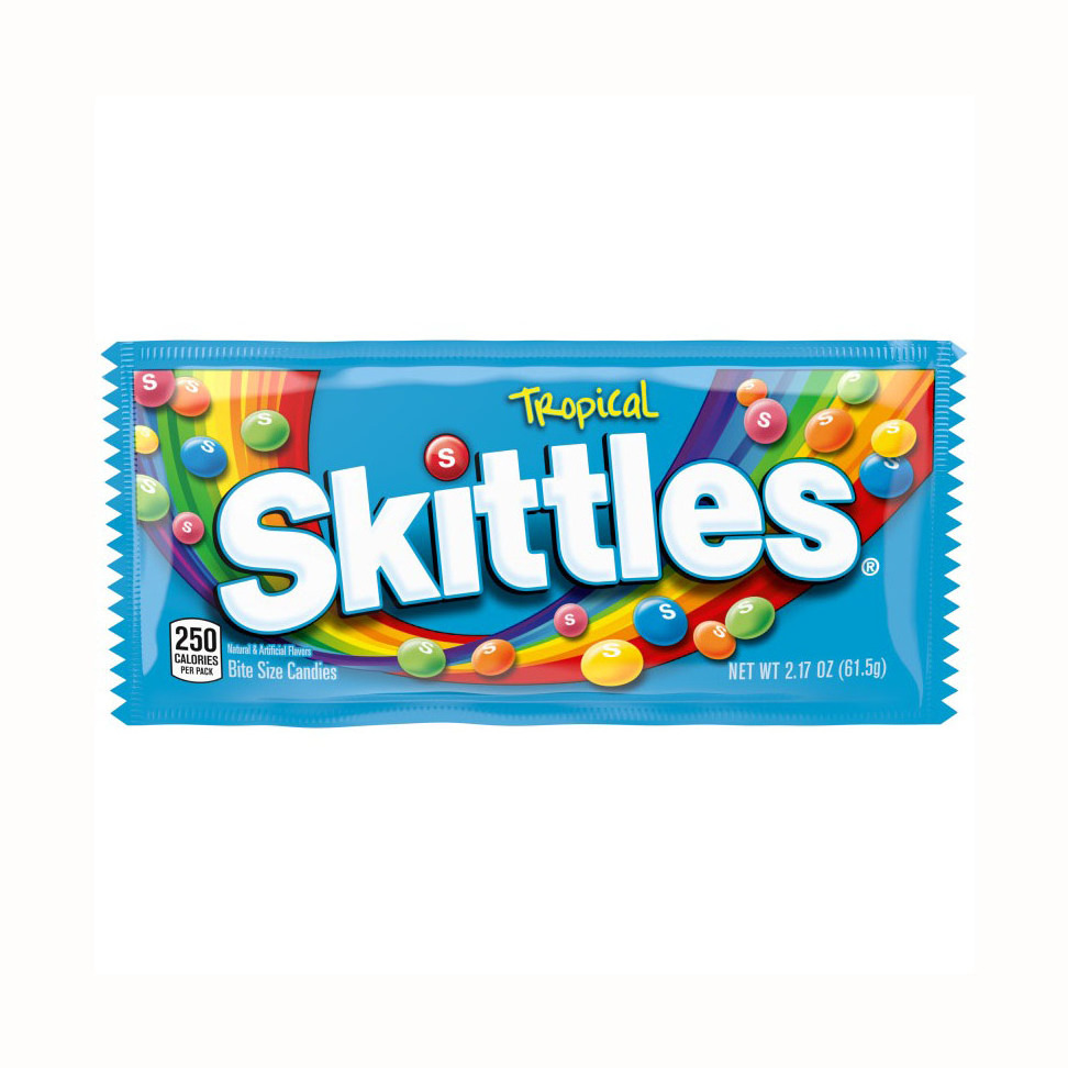 Hot Skittles wild berry Peanut Sandwich Chocolate Bar 24*51g Energy Bar Boxed Snack Candy Snickers