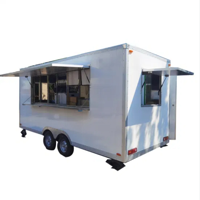 Commercial Mobile Food Truck Sells Stainless Steel Hot Dog Food Truck Street Fast Food Snack Truck