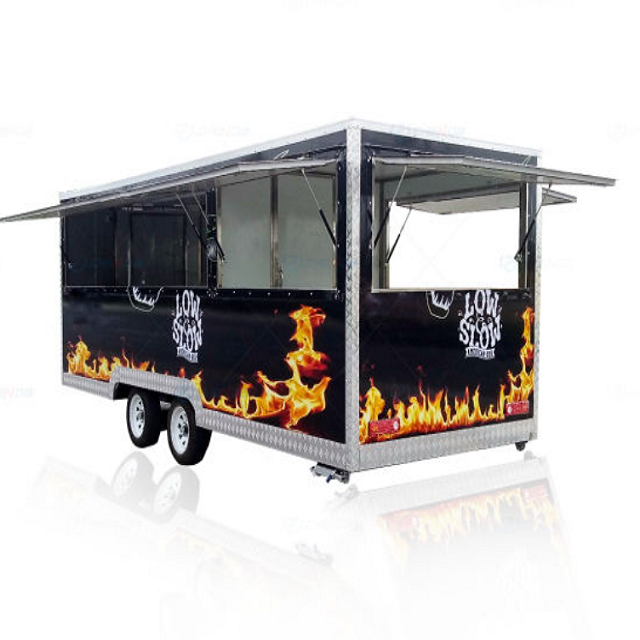 High Quality Mobile Food Trucks for Sale Van Food Trailer Pizza Truck with Low Price