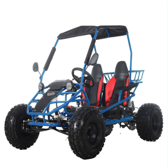 new 4 seat UTV shaft drive sport go kart 400cc with Roof light bar & soft roof Farmer car (TKG400-A4)