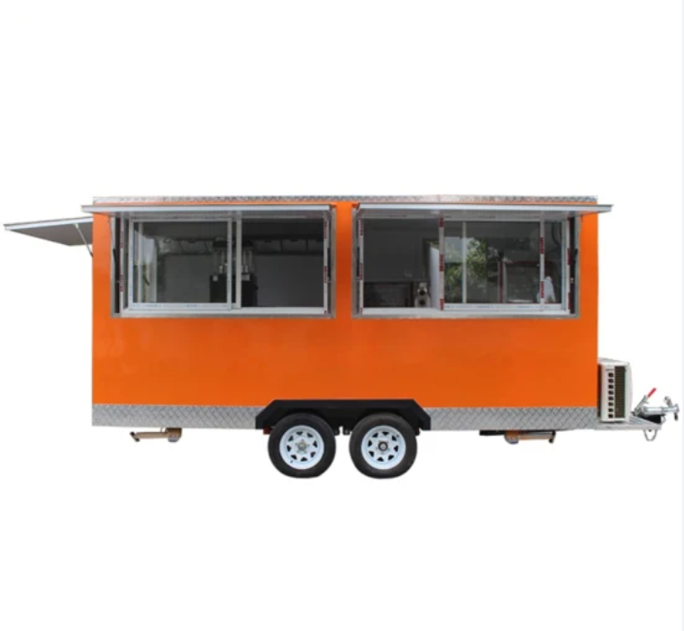 High Quality Mobile Food Trucks for Sale Van Food Trailer Pizza Truck with Low Price