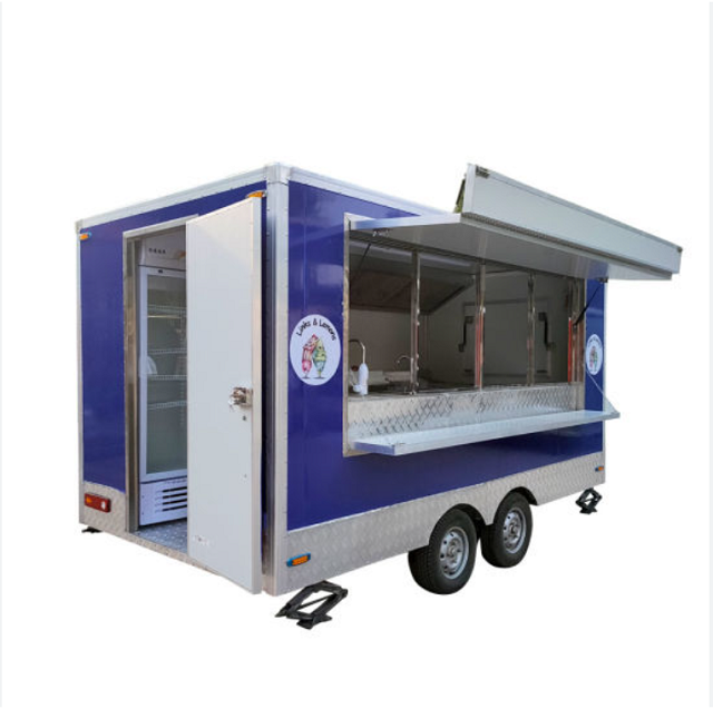 High Quality Mobile Food Trucks for Sale Van Food Trailer Pizza Truck with Low Price