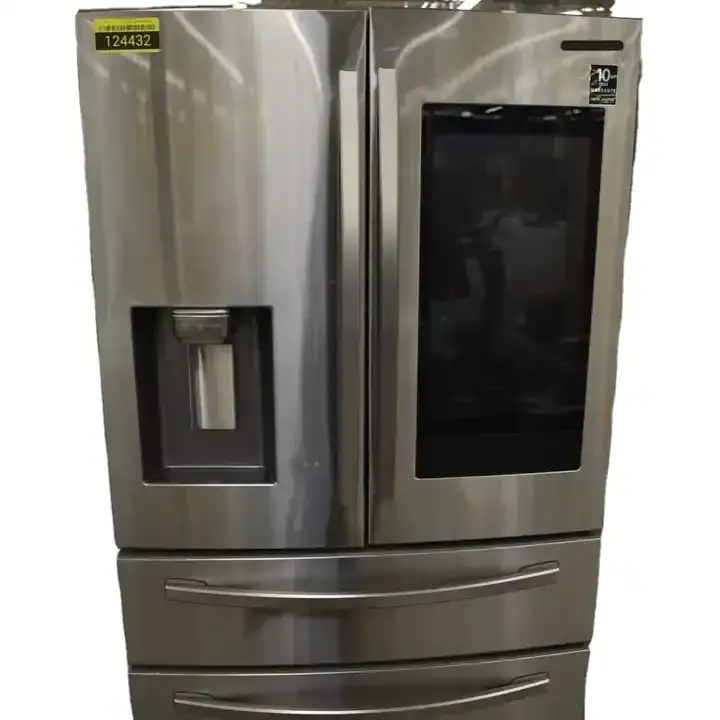 FULL SET 28 cu ft 4-Door French Door Refrigerator with 21.5 Touch Screen Family in Stainless Steel