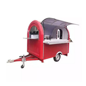 Multi-function Coffee Carts Food Trailer Mobile, Food Cart Ice Cream Mini Food Truck