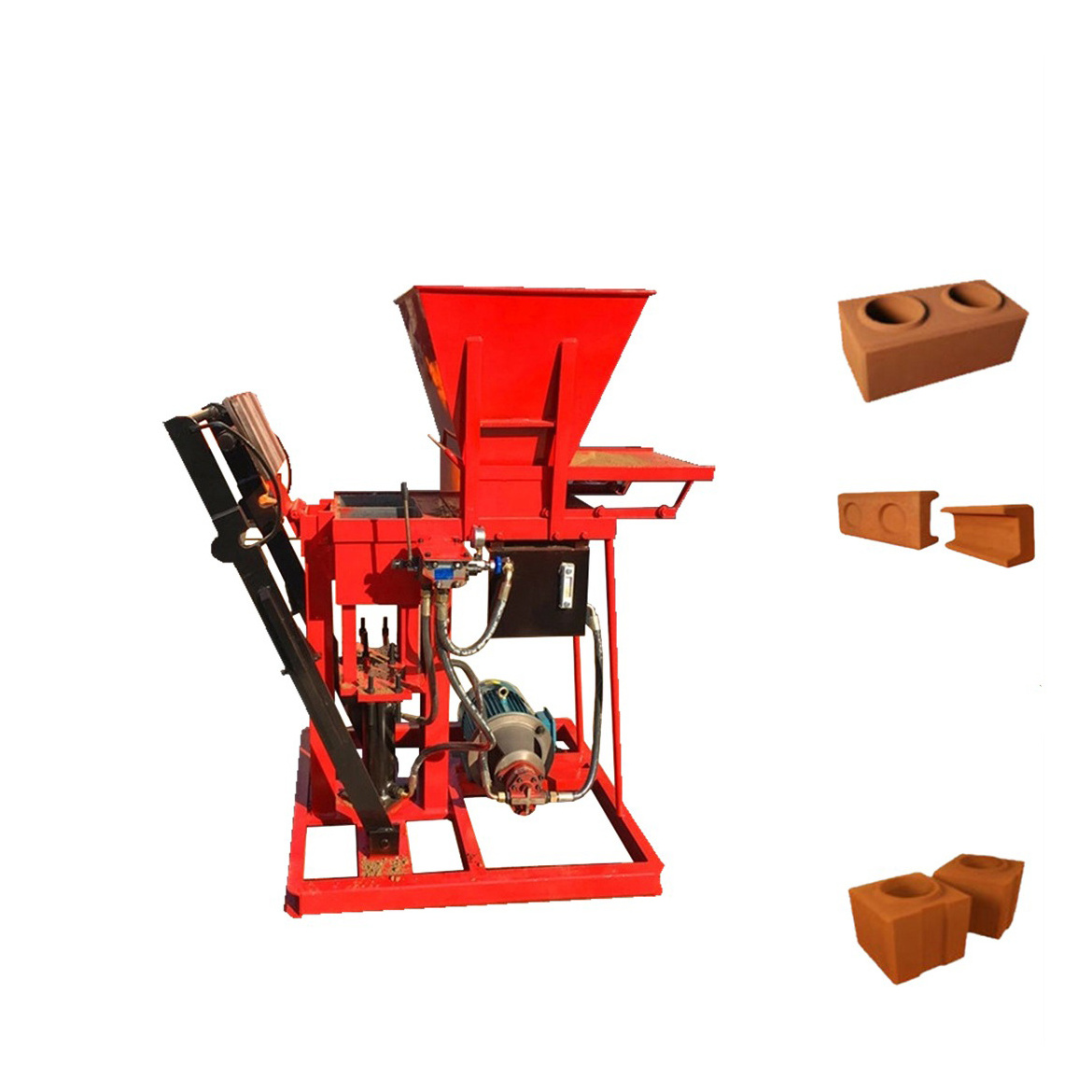 QMR 2-40 clay brick machine soil lego brick making machine i diesel hydraulic clay brick machine