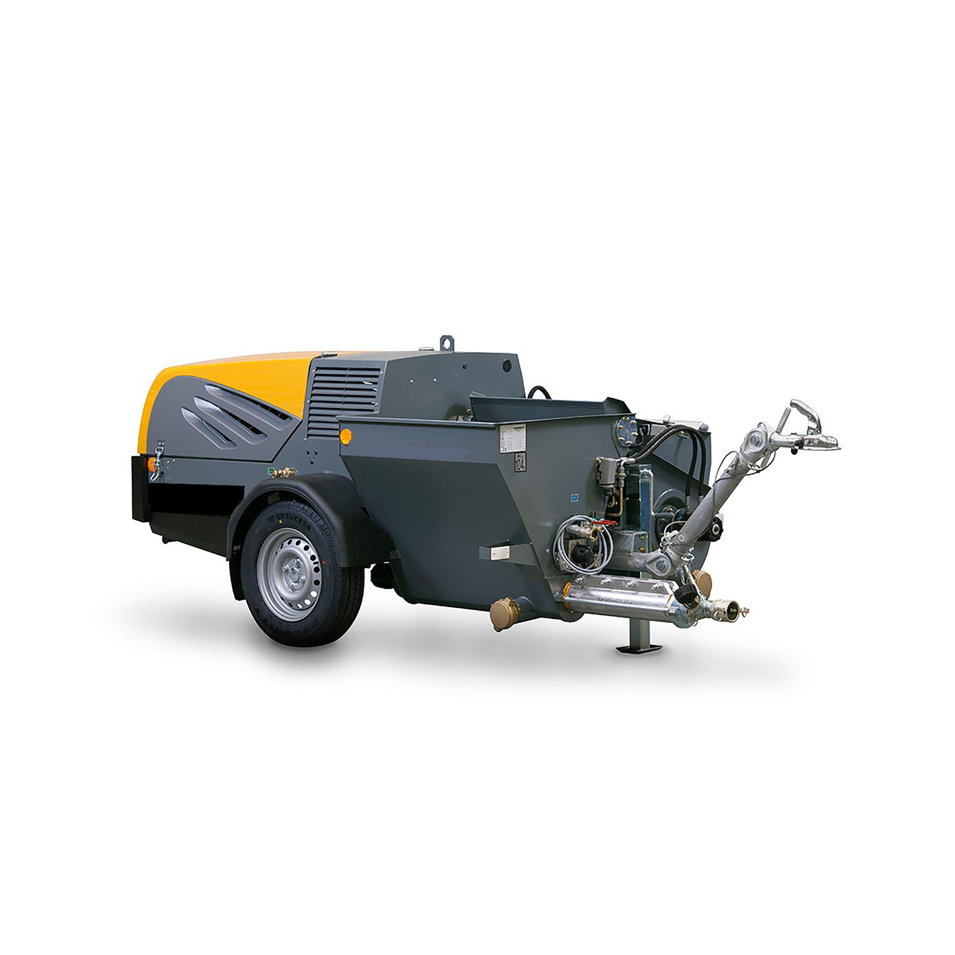 Mortar Mixing Pumping 5200RB Screed Pump  Spraying Wall Plastering Rendering Machine