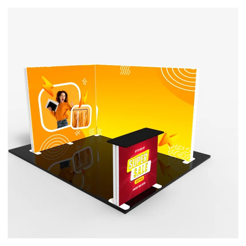 Expo Wall Promotion Event Modular Exhibition Lightbox Booth Stand Advertising Frameless Led Light Box