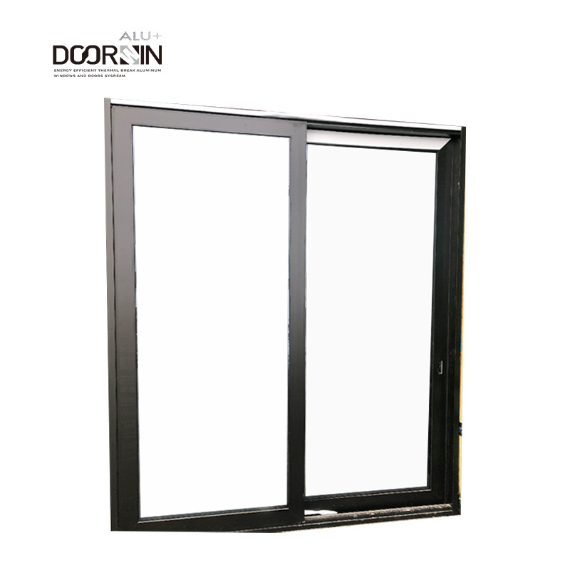 Luxury Simple Entrance Doors Residential House High Security Wind Proof Doubole Glazed Slide Door Glass Aluminum