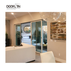 DOORWIN Super Quality Aluminum Door Thermal Break Sound Insulation Security Exterior Glass Sliding Door Patio