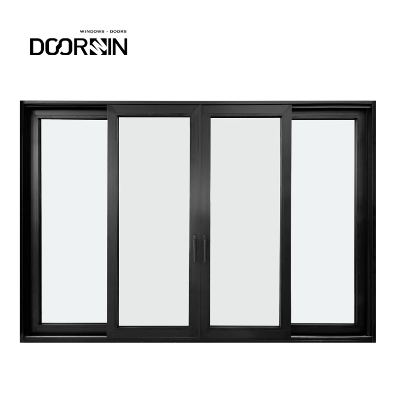 Best Selling Aluminum Security Door Hurricane Proof Heat Insulation Triple Panel Patio Sliding Glass Doors