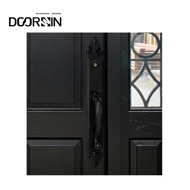 Super Quality Interior Wood Doors For Houses Sound Insulated High Efficient Arch Top Solid Wood Entry Door