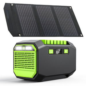 200W outdoor mobile portable energy storage home backup high-power fire emergency small solar power source