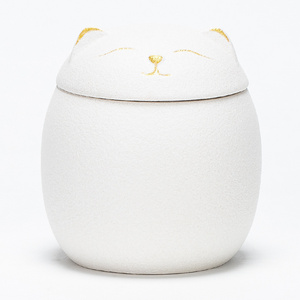 Wholesale of new pet souvenirs cute cats small and medium-sized ceramic moisture-proof urn manufacturers