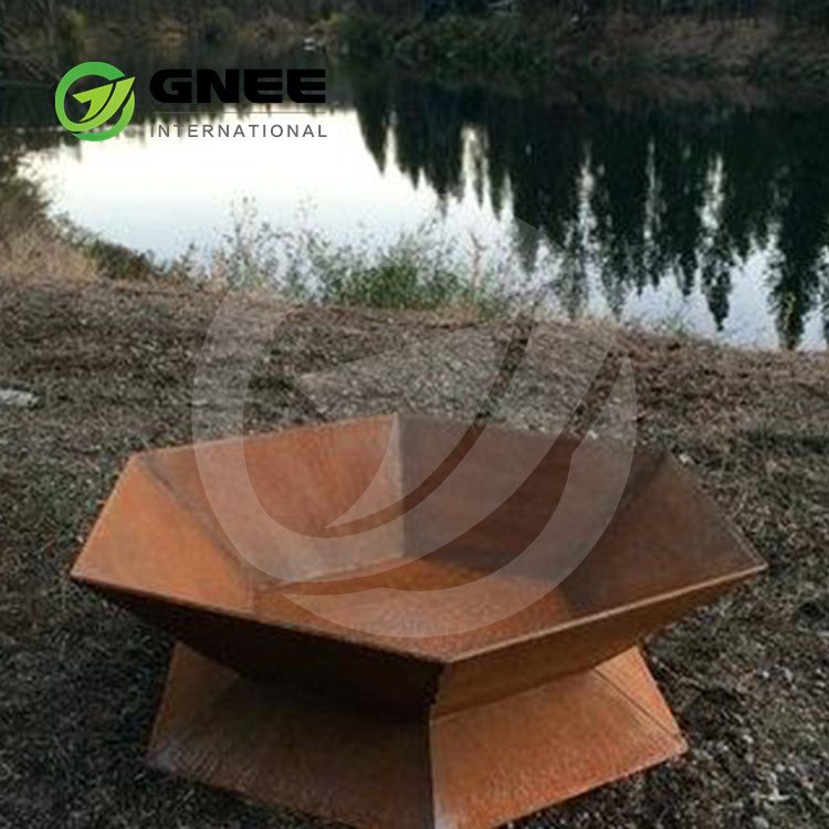 Outdoor Propane Fire Pit China Manufacturer Metal Garden Decor Firepits Corten Steel Fire Table