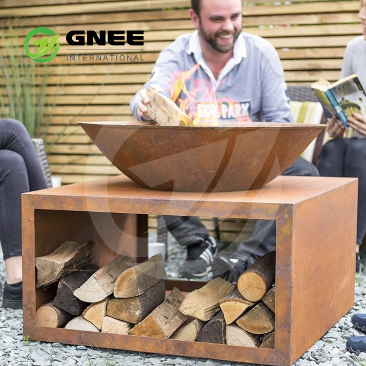 Wholesale high quality large tall corten steel fire pit