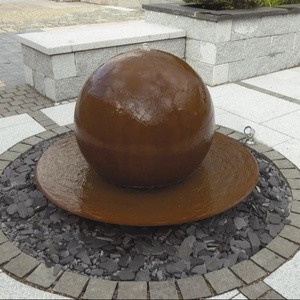 Favorite Garden Water Feature  Corten Steel Round Water Table