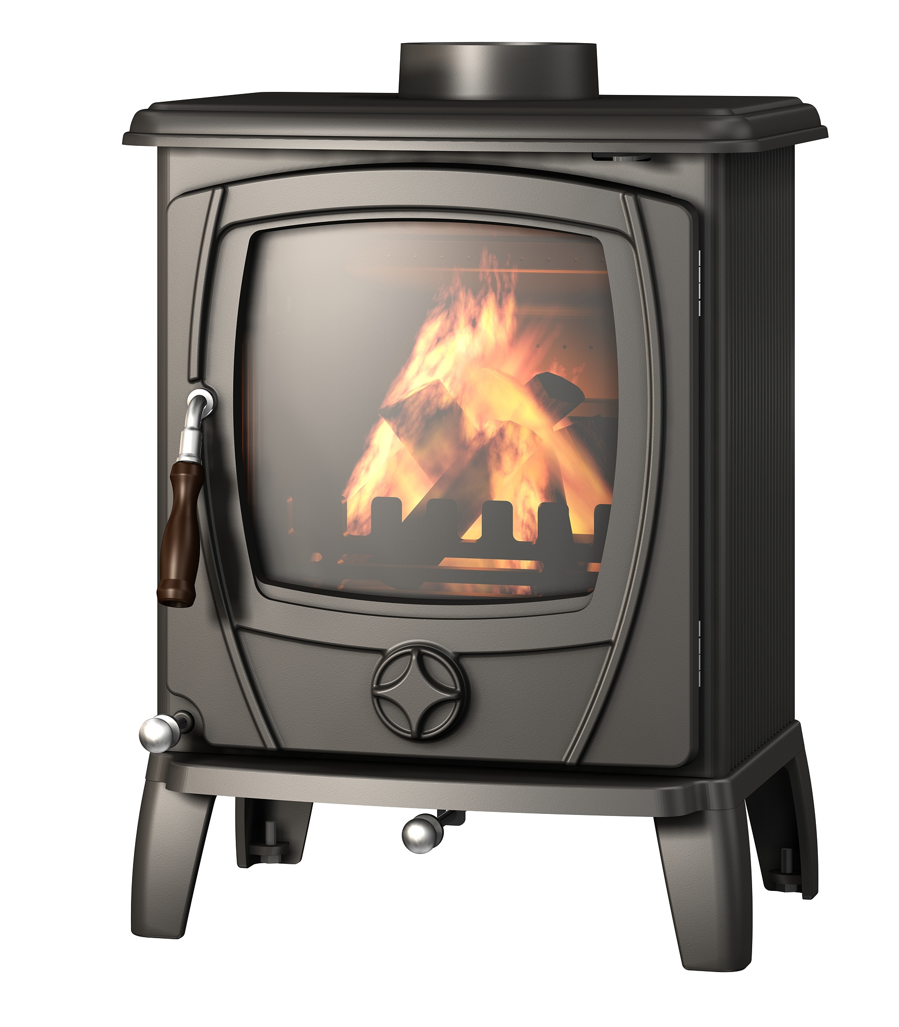 Freestanding Outdoor Corten Wood Burning Fireplace With Chimney Smokeless Wood Burning Stove Fireview Eco-stove