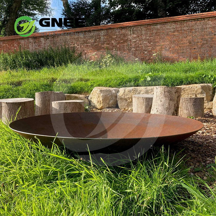 Outdoor Large Gas Fire Pit Decorative Corten Steel Small Fire Bowl Metal Outdoor Fireplace garden supplies