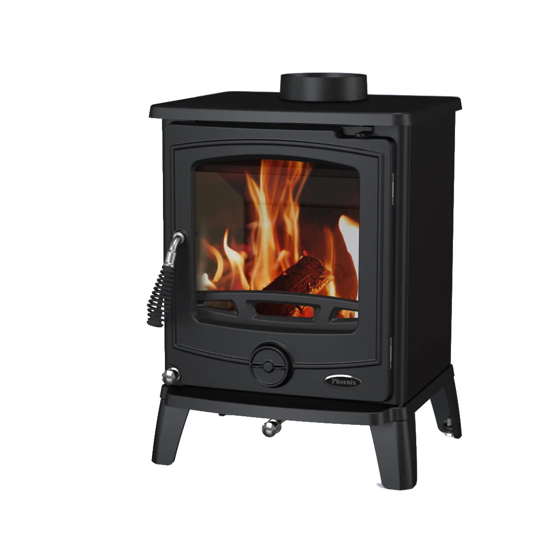 Cast Iron Wood Burning Stove Indoor Free Standing Fireplace Smokeless Fire Wood Stove