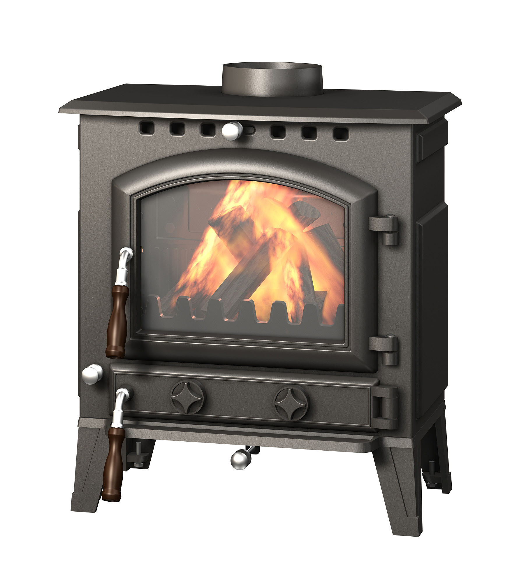 Freestanding Outdoor Corten Wood Burning Fireplace With Chimney Smokeless Wood Burning Stove Fireview Eco-stove