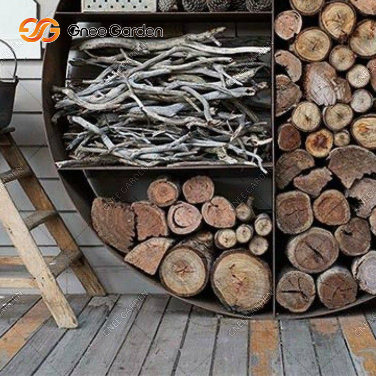 Chimney Accessory Home Decor Log Carrier Wheels Wood Basket Rack Wood Stove Fireplace Tools Set With Firewood Storage Cart